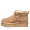 Bearpaw Youth Retro Shorty Platform Fur Boot - Iced Coffee 2940Y