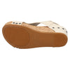 Corkys Women's Carley Wedge Sandal - Cream 30-5316