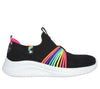 Skechers Kid's Ultra Flex 3.0-Rainbow Speed Sneaker - Black/Multi 302268L