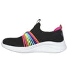 Skechers Kid's Ultra Flex 3.0-Rainbow Speed Sneaker - Black/Multi 302268L