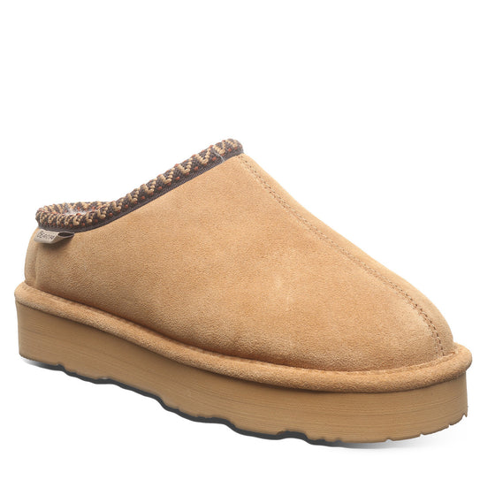 Bearpaw Women's Martis Platform Slip-On Slipper - Iced Coffee Solid 3038W