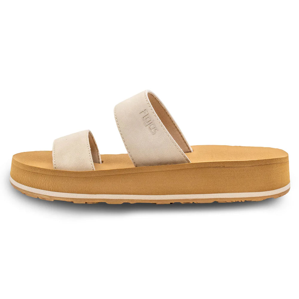 Flojos Women's Alondra Flatform Sandal - Ivory 312