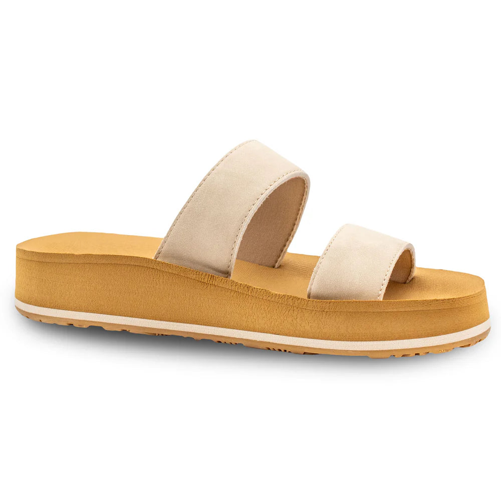 Flojos Women's Alondra Flatform Sandal - Ivory 312
