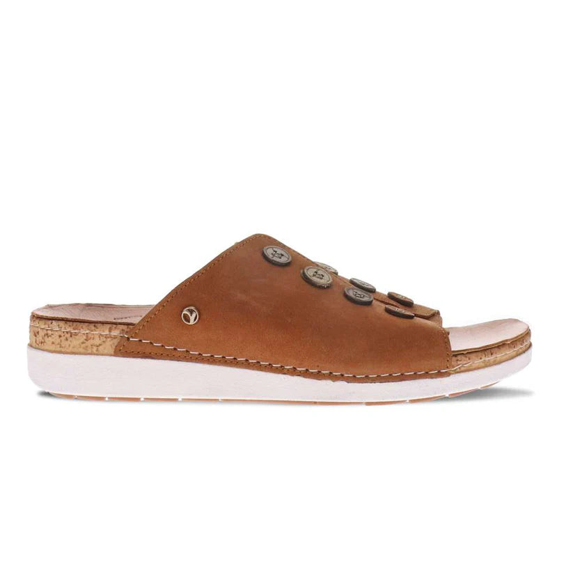 Revere Women's Antalya Slide Sandal - Caramel 34ANTACAR