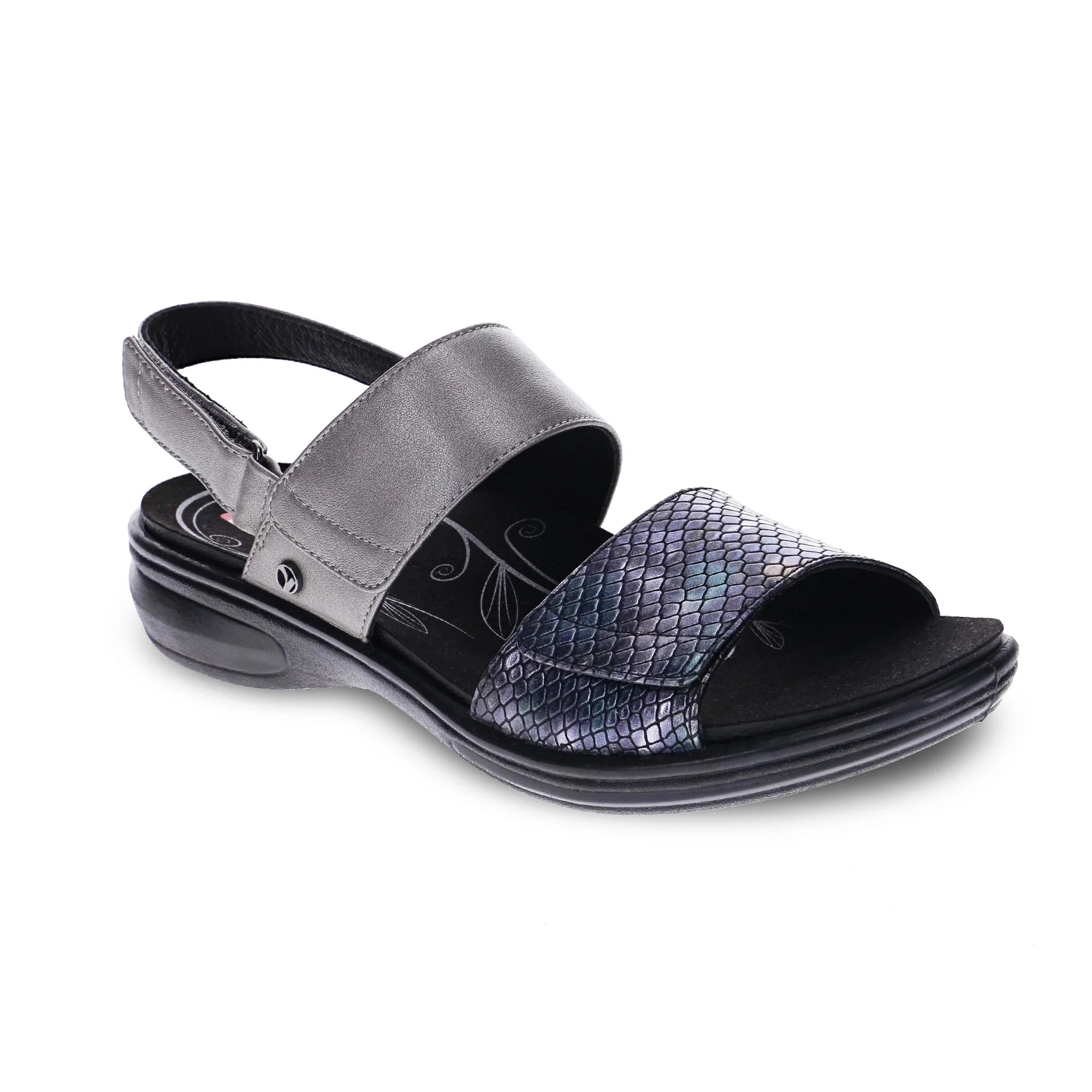 Revere Women's Como Sandal - Slate/Slate Interest 34COMOSLSW