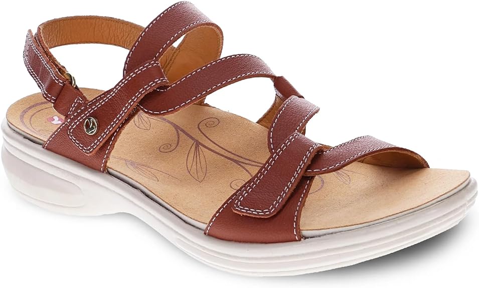 Revere Women's Emerald Sandal - Cognac 34EMEWCOGW