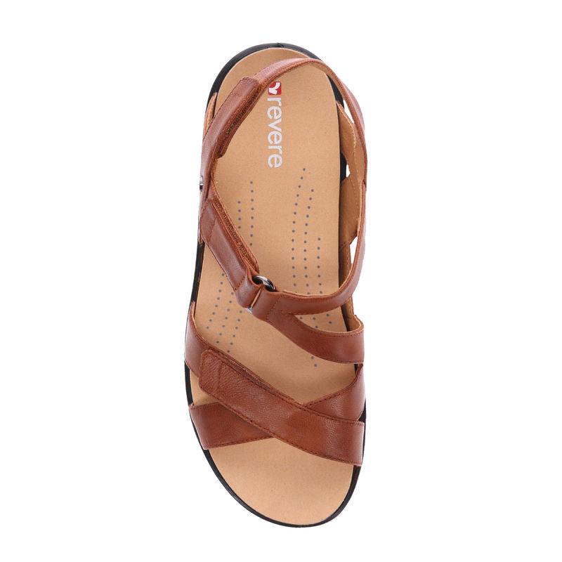 Revere Women's Zanzibar Sandal - Cognac 34ZANZCOGW