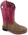 Smoky Mountain Child's Tracie Western Boot - Brown/Pink 3920C