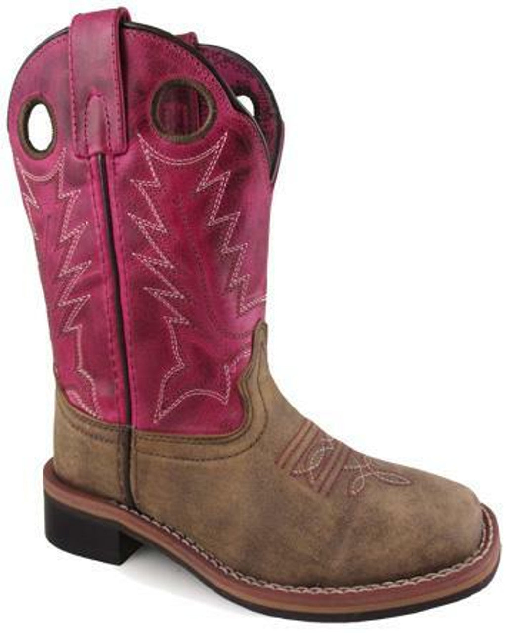Smoky Mountain Youth Tracie Western Boot - Brown/Pink 3920Y
