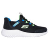 Skechers Kid's Bounder - Brisk-Burst Sneaker - Black/Blue/Lime 403822L