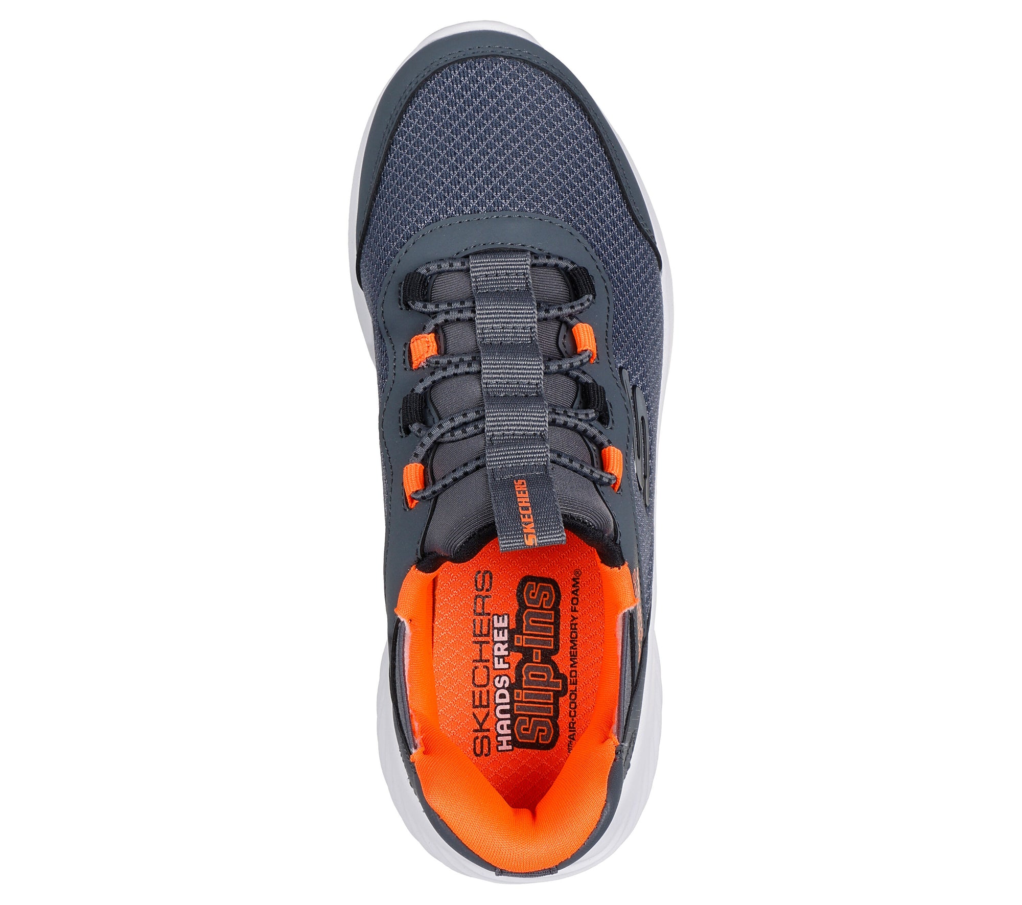 Skechers Kid's Bounder - Brisk-Burst Sneaker - Charcoal/Orange 403822L