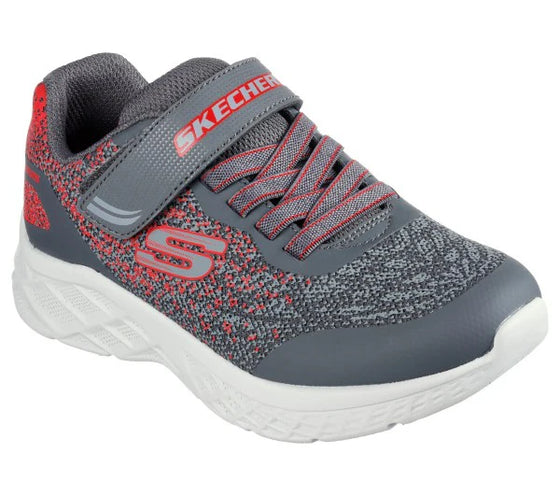 Skechers Kid's Microspec II Sneaker - Charcoal/Red 403920L