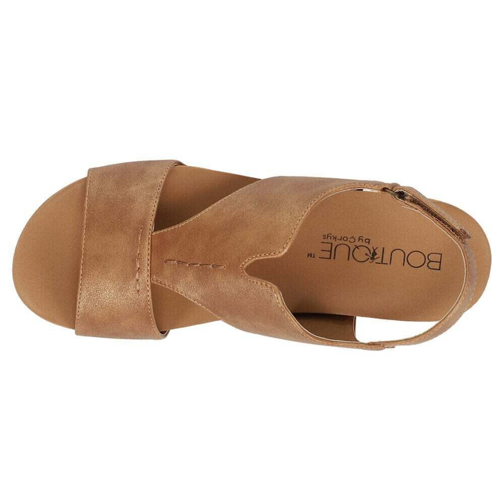 Corkys Women's Refreshing Wedge Sandal - Brown 41-0142