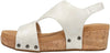 Corkys Women's Refreshing Wedge Sandal - White 41-0142