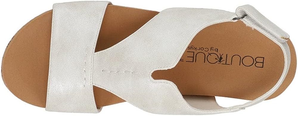 Corkys Women's Refreshing Wedge Sandal - White 41-0142