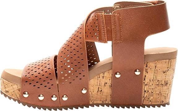 Corkys Women's Guilty Pleasure Wedge - Cognac 41-0267