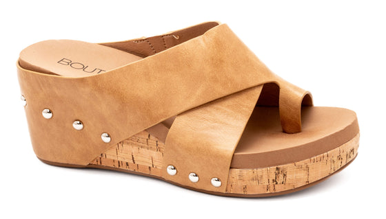 Corkys Women's Tidbit Wedge Sandal - Caramel 41-0330