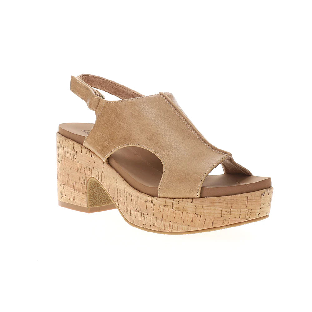 Corkys Women's Miss Carley Wedge Sandal - Caramel 41-0373
