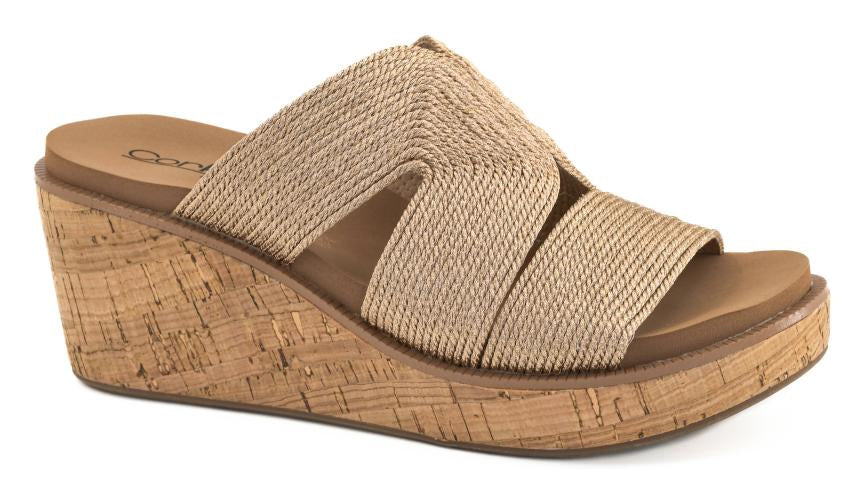 Corkys Women's Golden Hour Wedge Sandal - Gold 41-0491