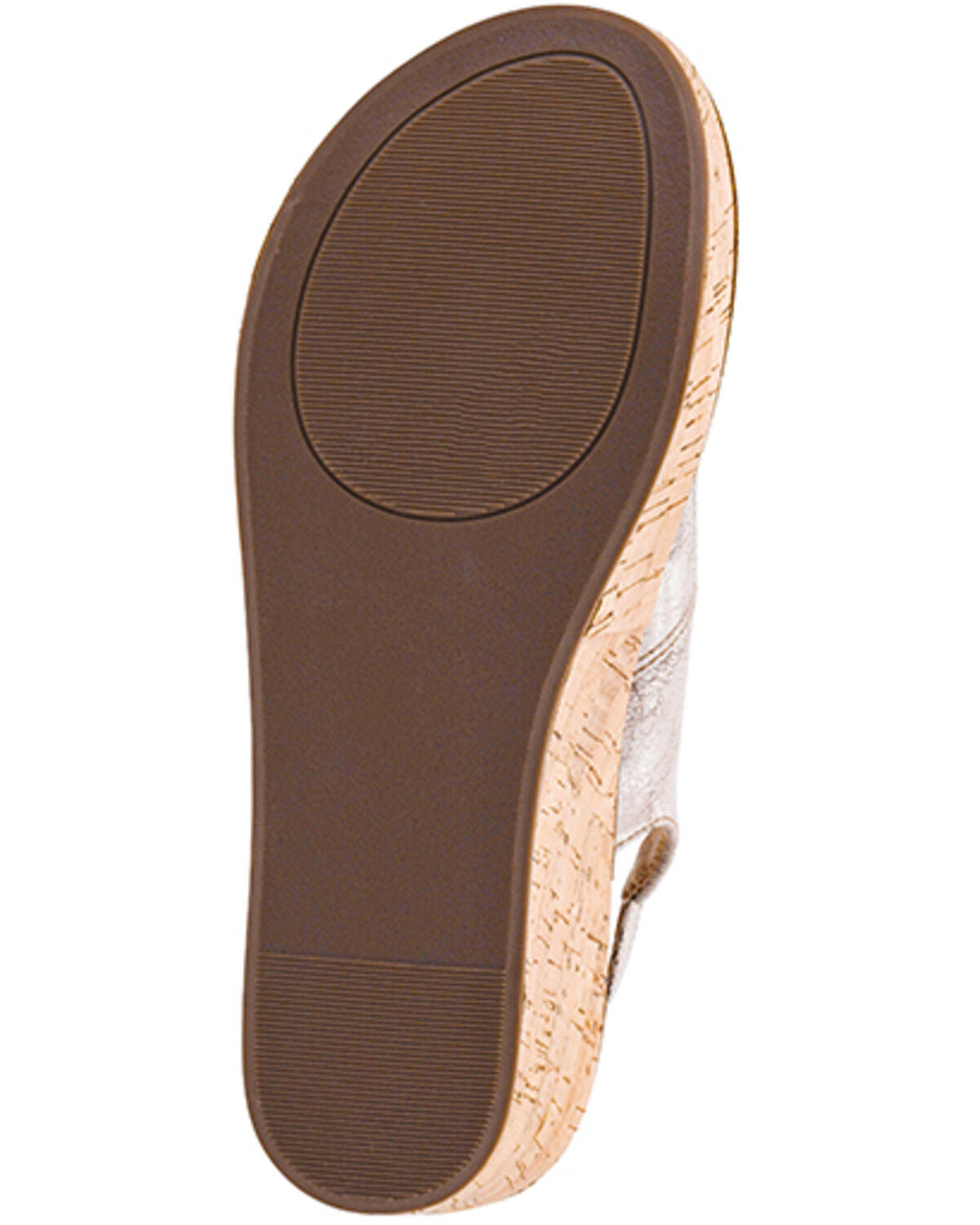 Corkys Most Wanted Sandal Wedge - Cream Crackle 41-0632
