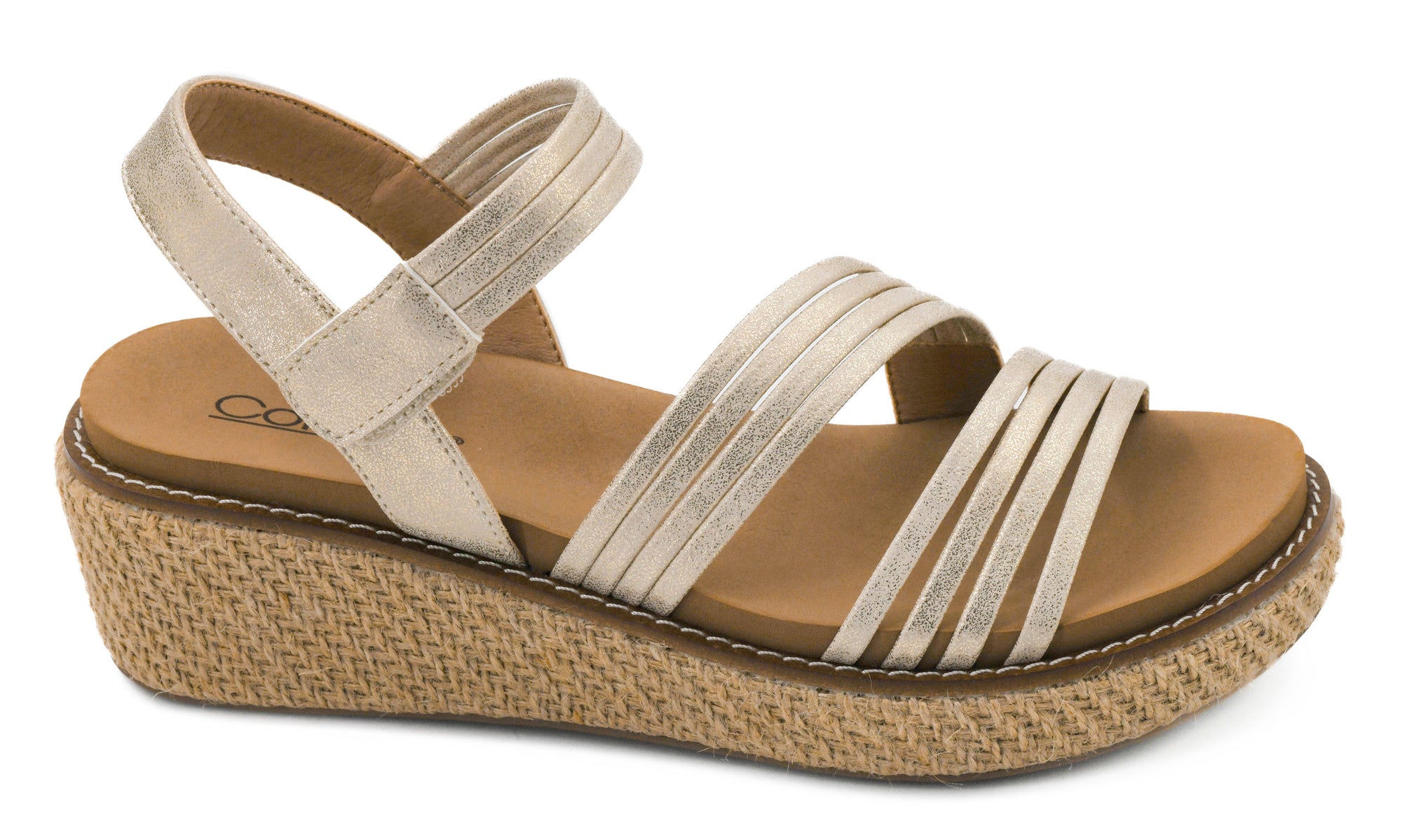 Corkys Women's What About Now Wedge Sandal - Gold 41-0723