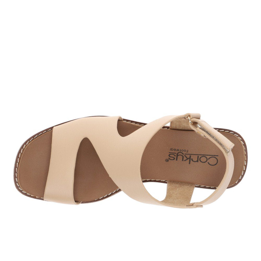 Corkys Women's Steppin Out Wedge Sandal - Camel 41-0807