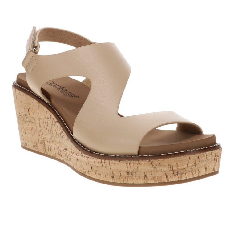 Corkys Women's Steppin Out Wedge Sandal - Camel 41-0807