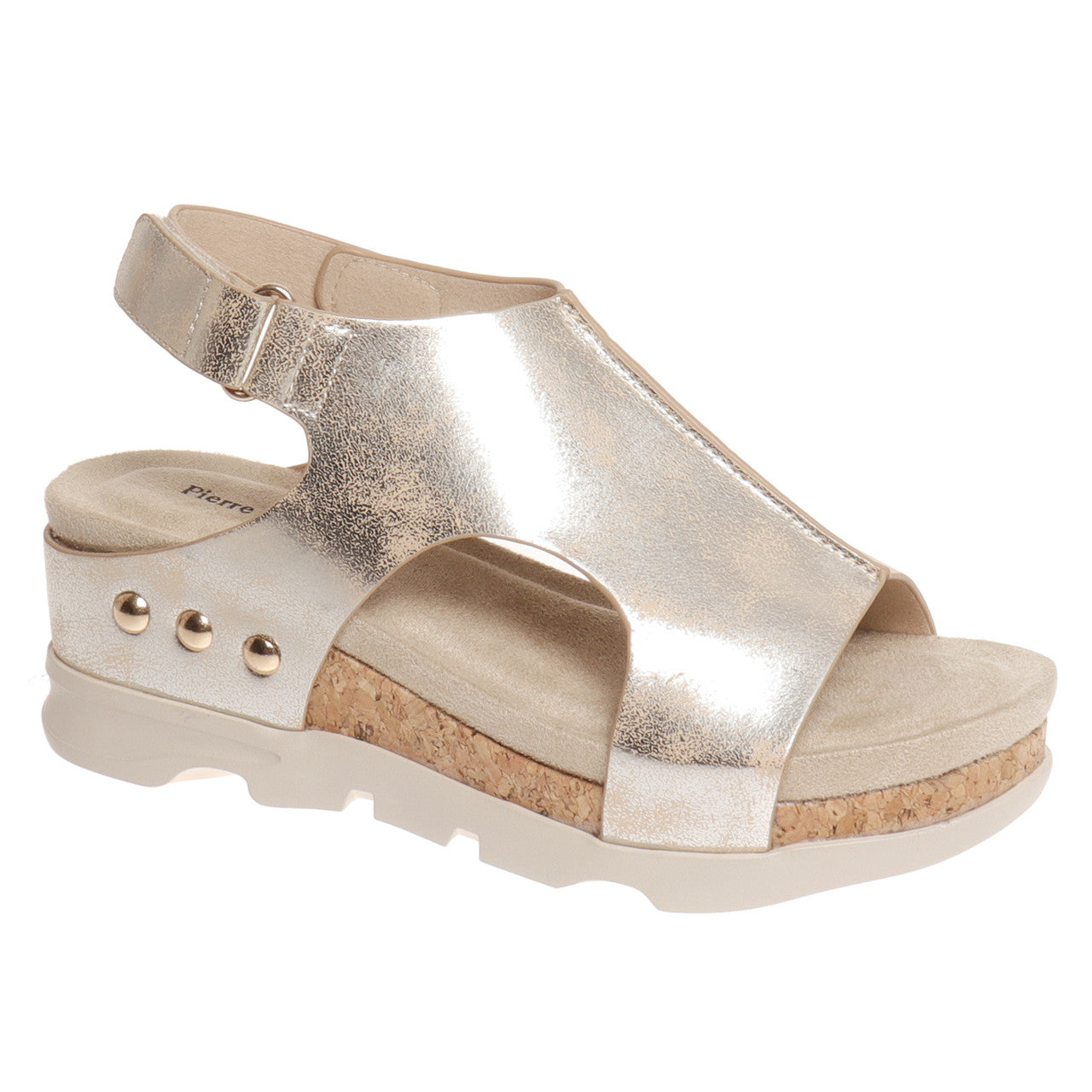 Pierre Dumas Kid's Hit-5 Wedge Sandal - Gold 42396-207