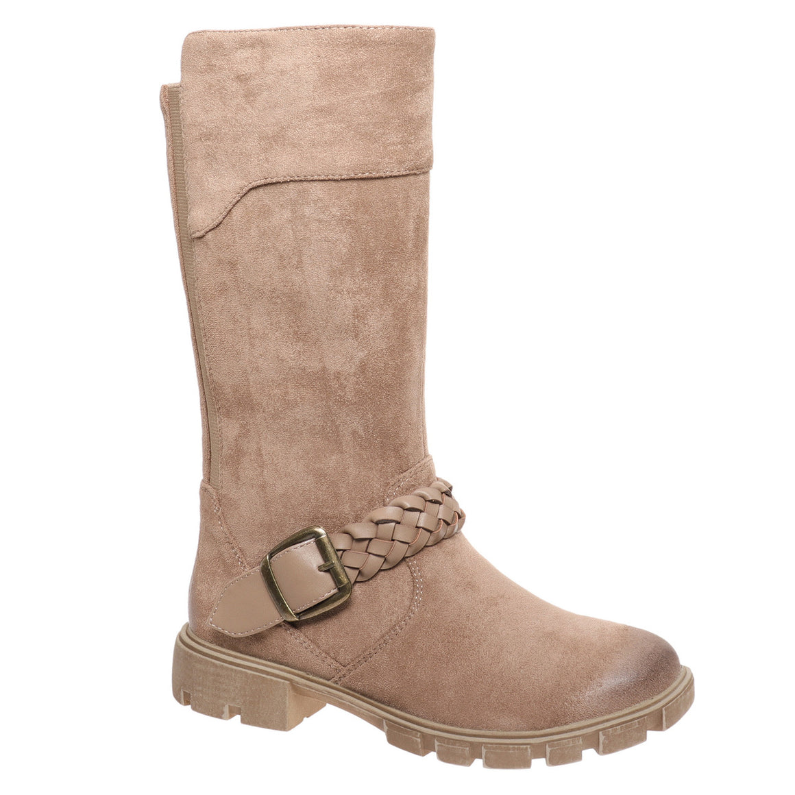 Pierre Dumas Kid's Camden-17 Mid Thigh Suede Boot - Taupe 49103-434