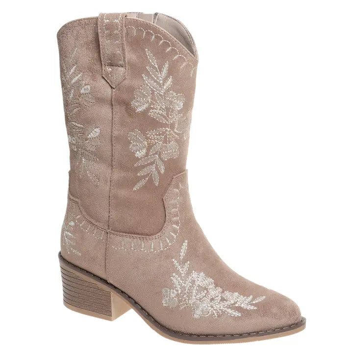 Pierre Dumas Kid's Whitney-20 Suede Boot - Taupe 49122-434