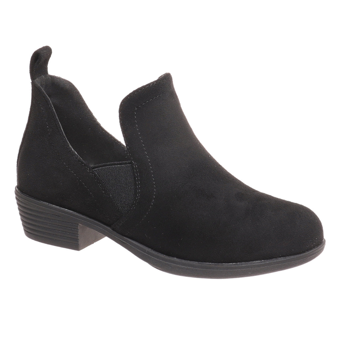 Pierre Dumas Kid's Kenzie-8 Suede Ankle Bootie - Black 49177-401