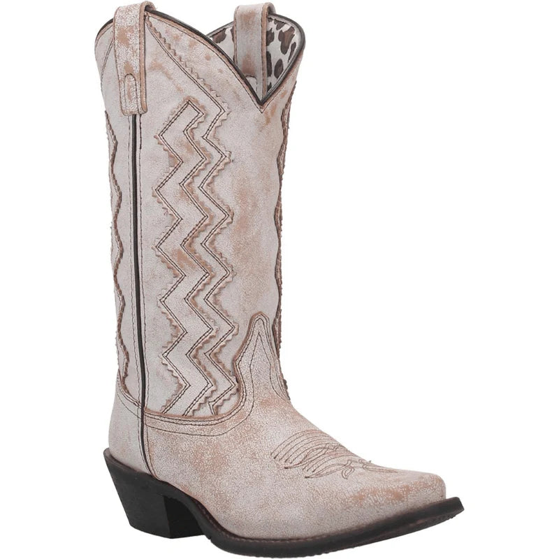 Laredo Women's 11" Audrey Western Boot  - Bone 51169