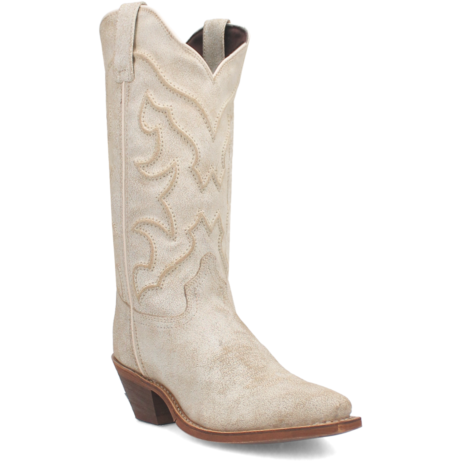 Laredo Women's 12" Reva Snip Toe Western Boot - Bone 52186