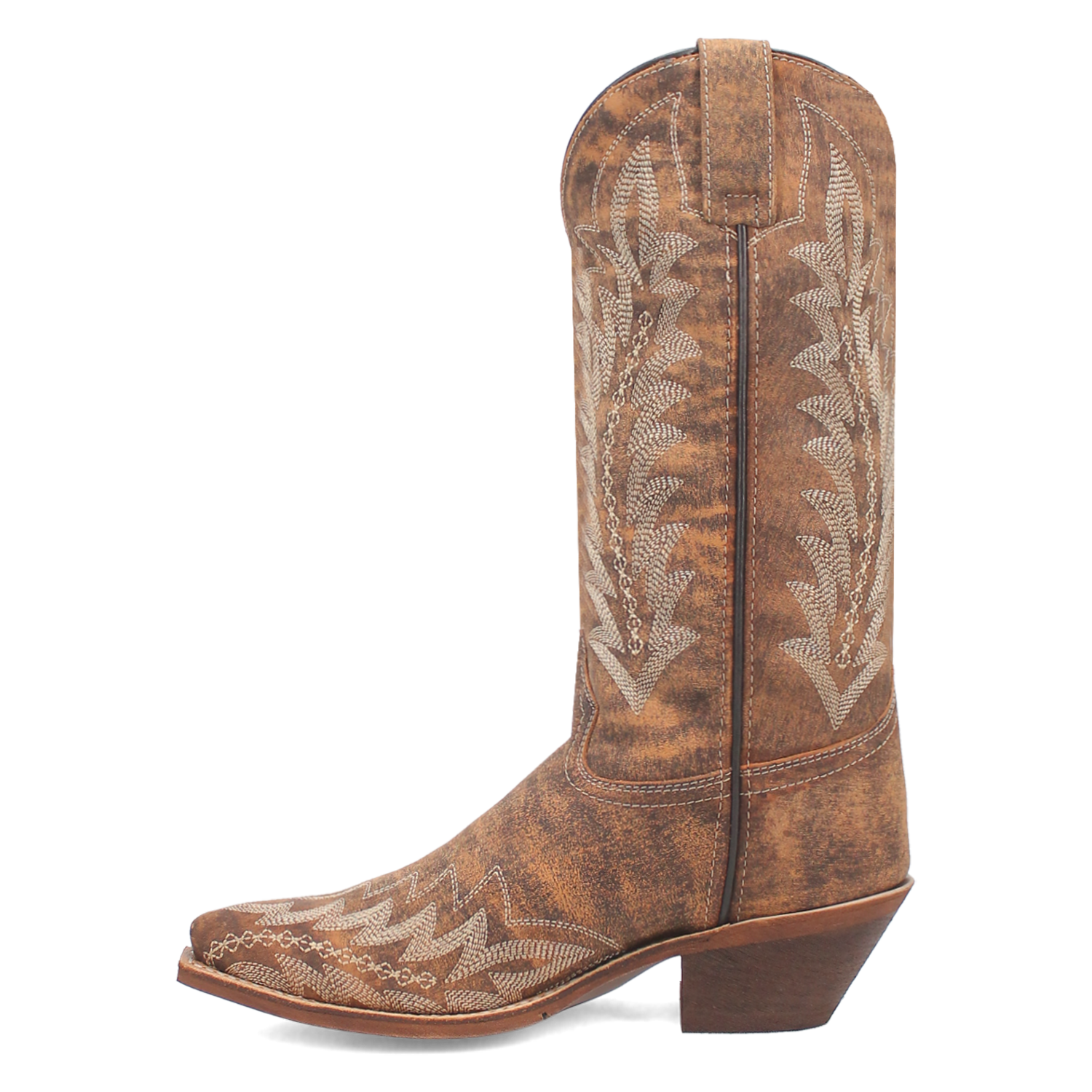Laredo Women's 12" Emmylee Leather Western Boot - Tan 52189