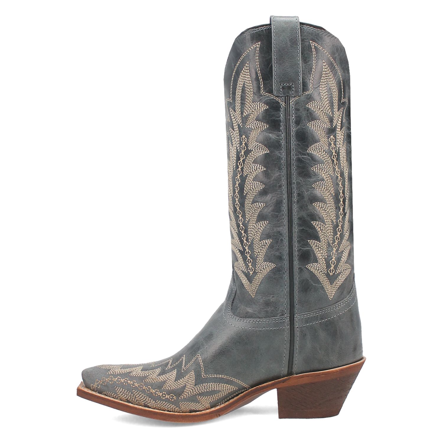 Laredo Women's 12" Emmylee Leather Western Boot - Blue 52207