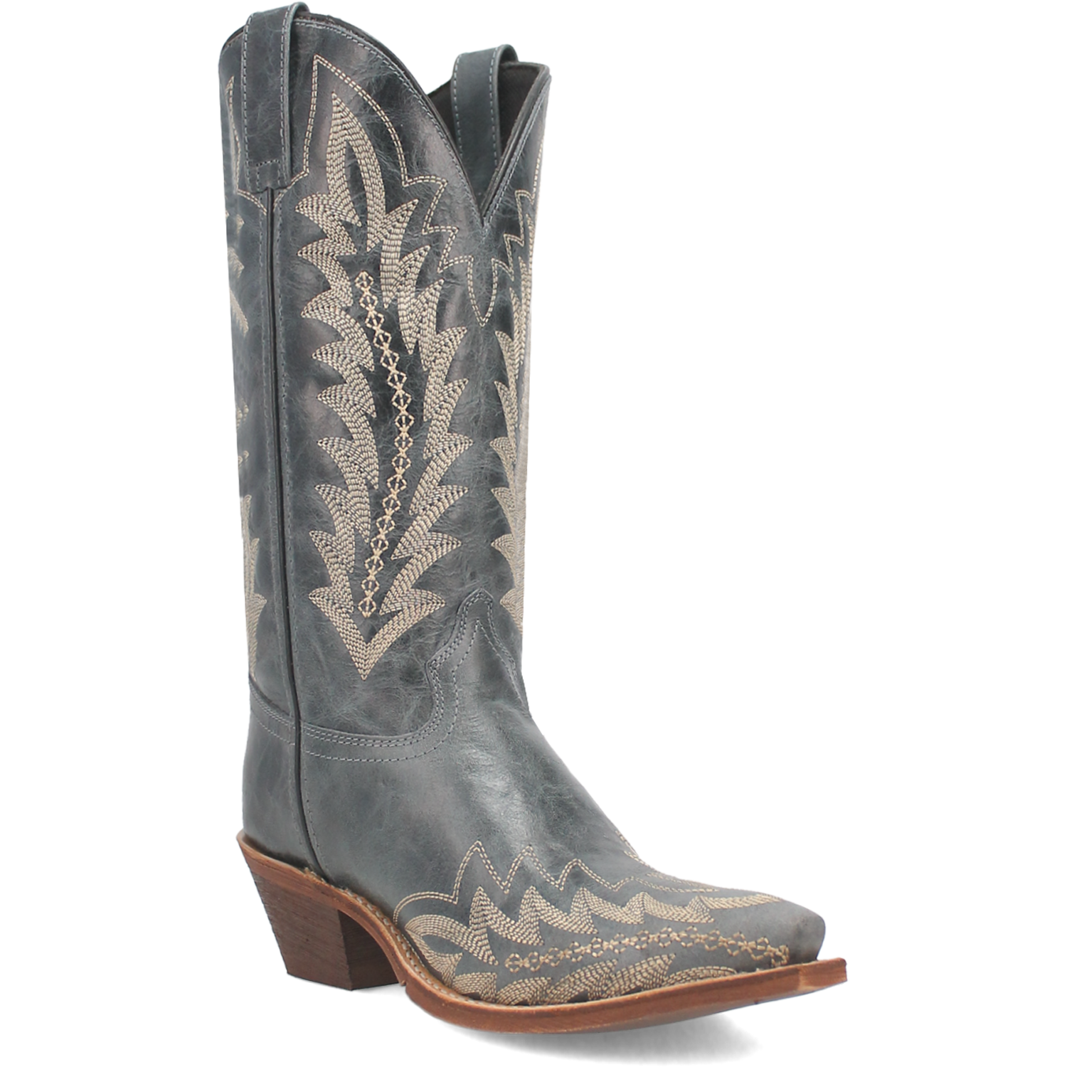 Laredo Women's 12" Emmylee Leather Western Boot - Blue 52207