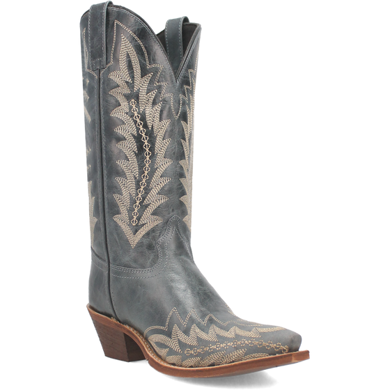 Laredo Women's 12" Emmylee Leather Western Boot - Blue 52207