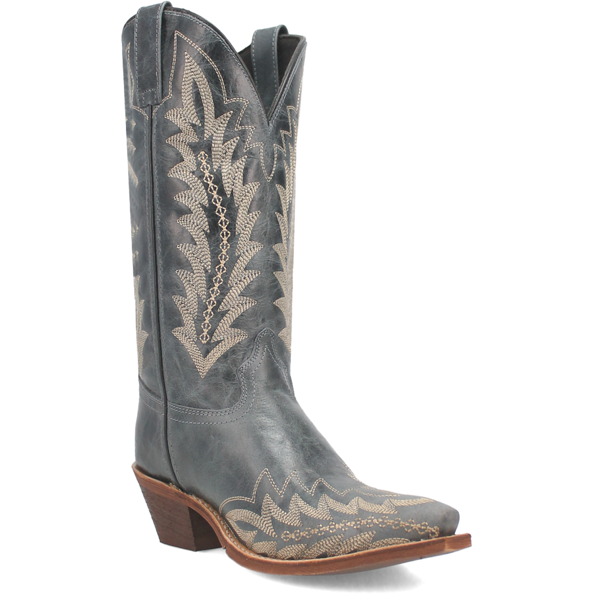 Laredo Women's 12" Emmylee Leather Western Boot - Blue 52207