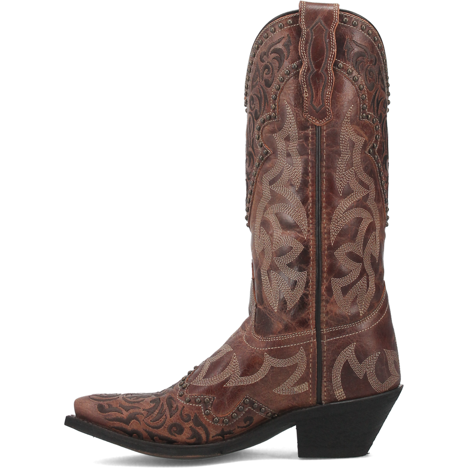 Laredo Women's 12" Braylynn Leather Western Boot - Brown 52410