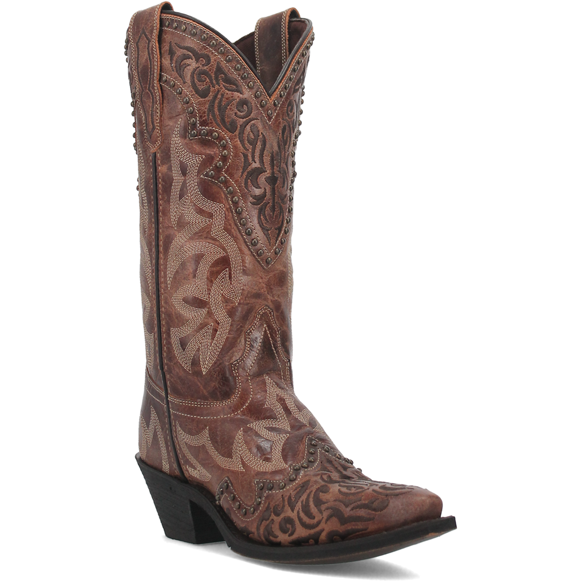 Laredo Women's 12" Braylynn Leather Western Boot - Brown 52410