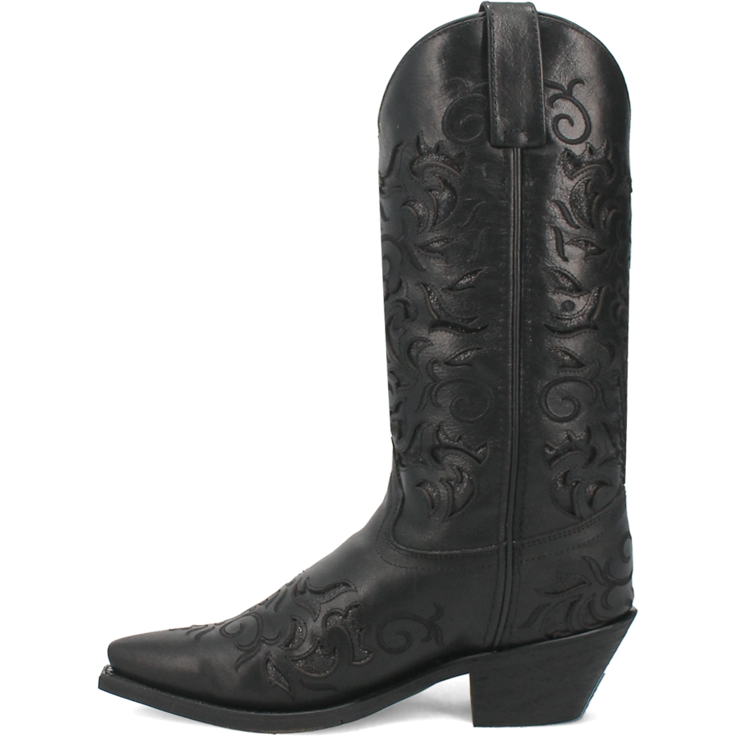 Laredo Women's 12" Night Sky Snip Toe Western Boot - Black 52450