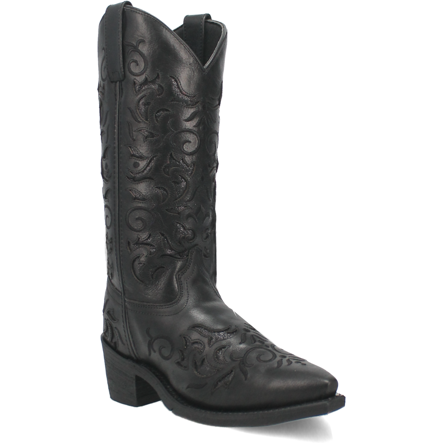 Laredo Women's 12" Night Sky Snip Toe Western Boot - Black 52450