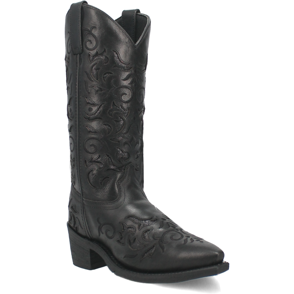 Laredo Women's 12" Night Sky Snip Toe Western Boot - Black 52450