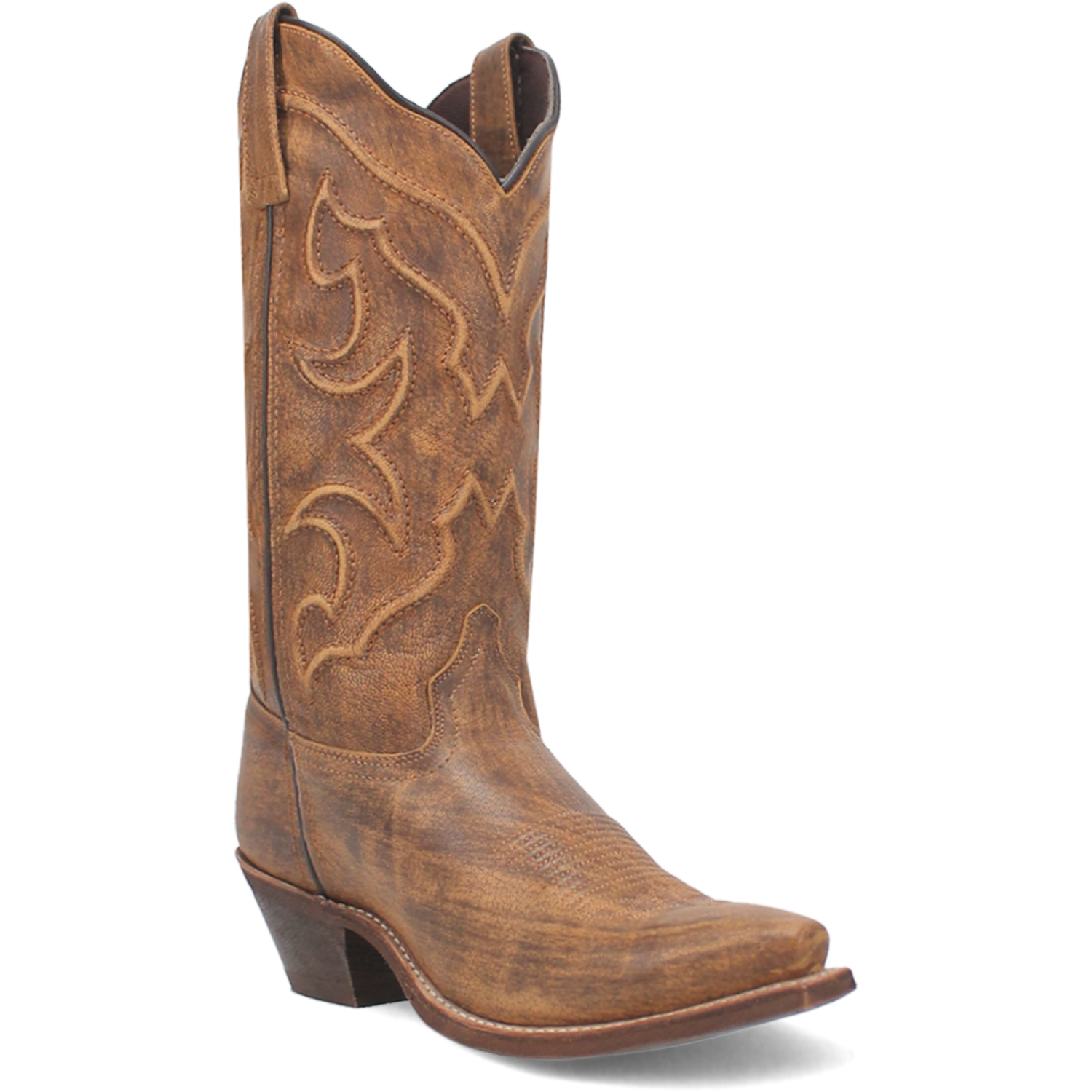 Laredo Women's 12" Reva Snip Toe Western Boot - Honey 54267