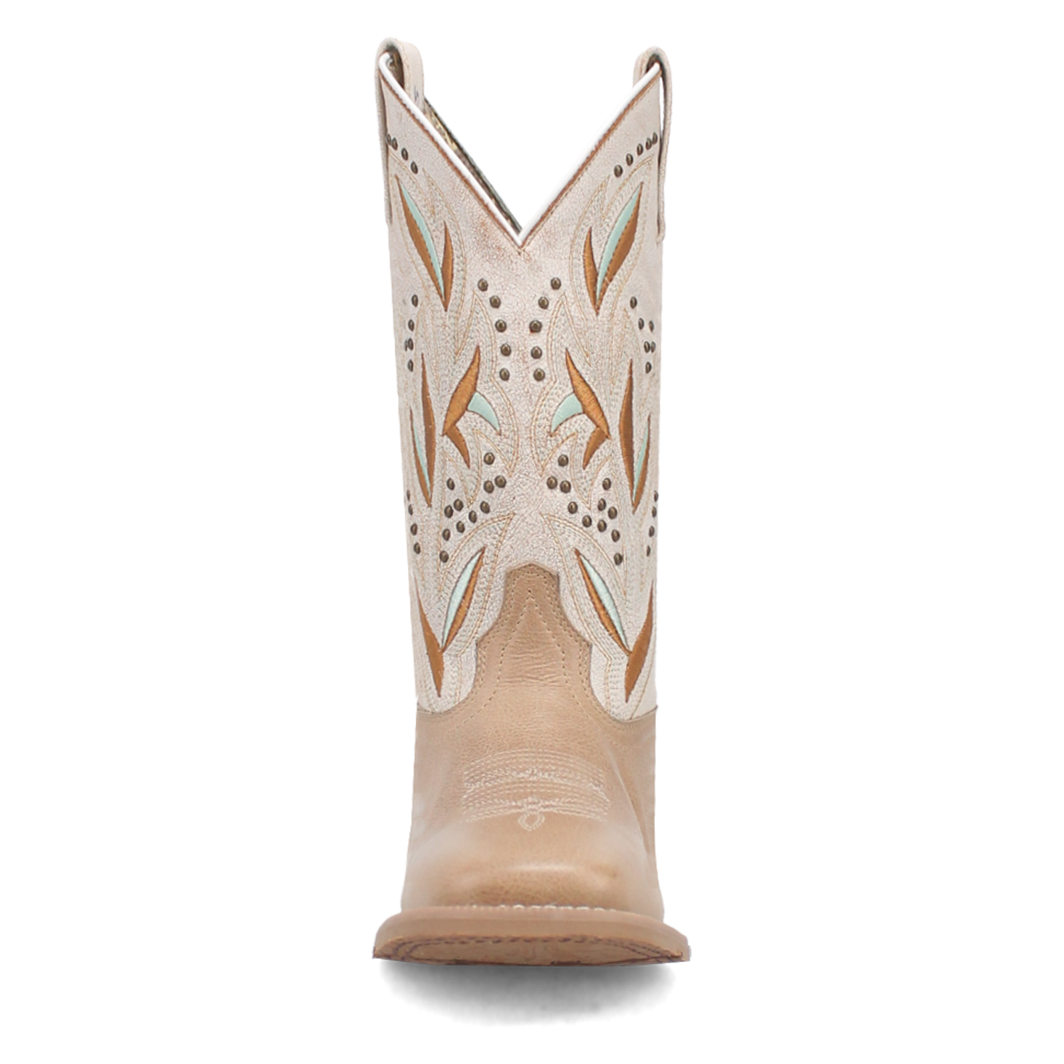 Laredo Women's 11" Lydia Stud Western Boot - Sand White 5603