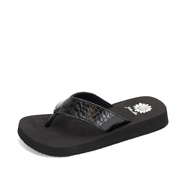 Yellow Box Women's Fina Flip Flop - Black 56210