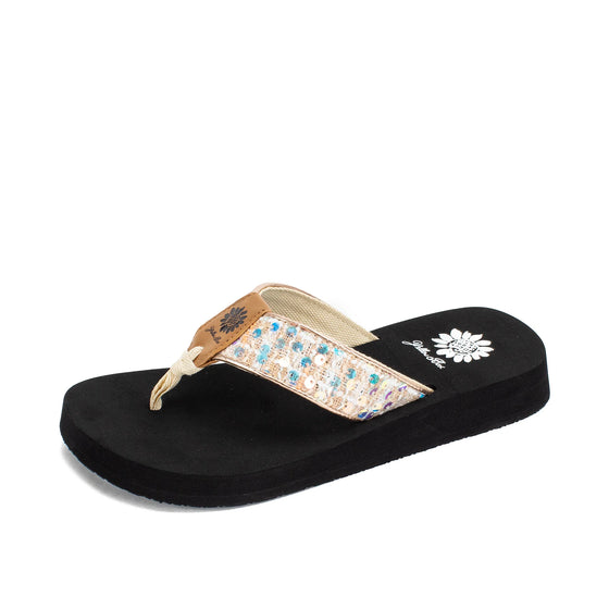 Yellow Box Women's Frenda Flip Flop - Ivory 59980