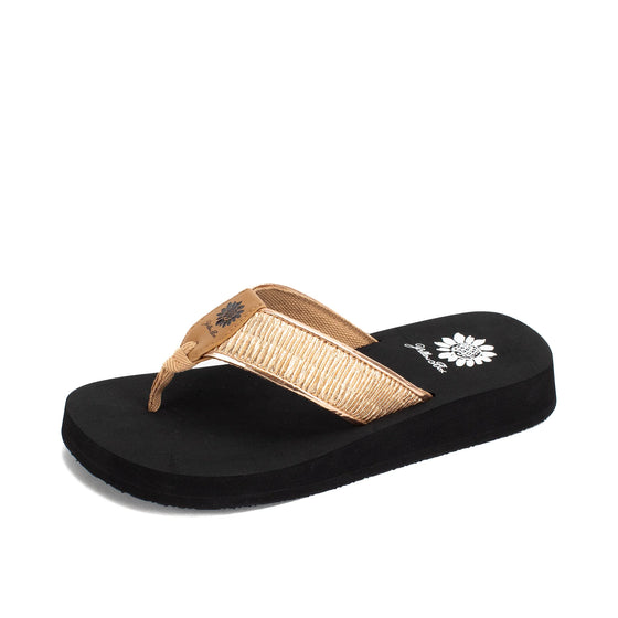 Yellow Box Women's Farah Flip Flop - Champagne 59985