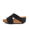 Yellow Box Women's Chela Crossband Wedge Sandal - Black 60088