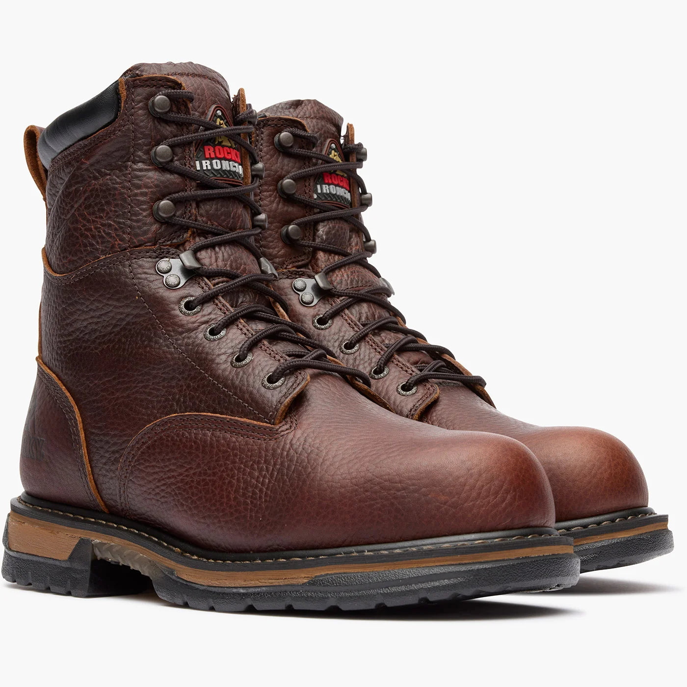 Rocky Men's 8" IronClad Waterproof Steel Toe Work Boot - Brown FQ0006693